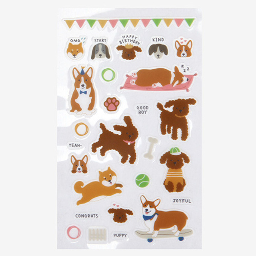 Daily transparent sticker - Puppy