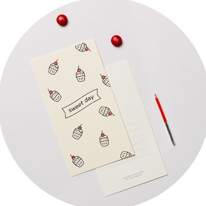 Dash And Dot Foil Accent Message Card With Envelope