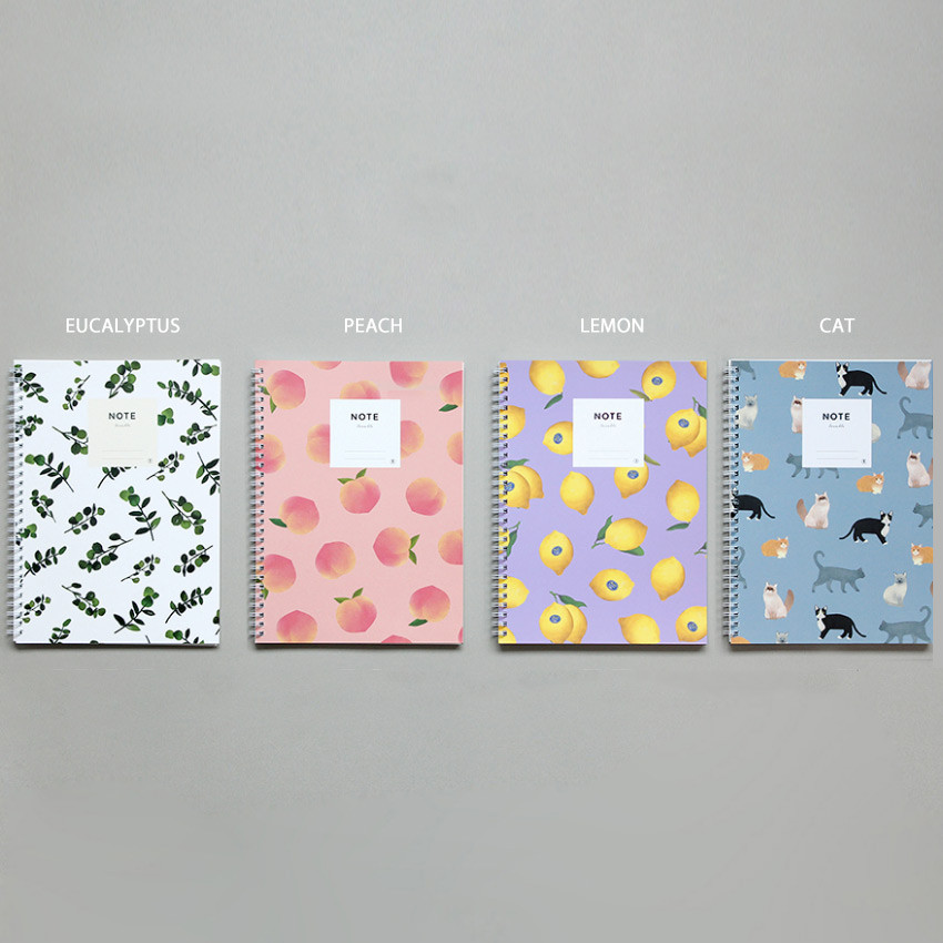 Lovable spiral bound lined notebook ver2