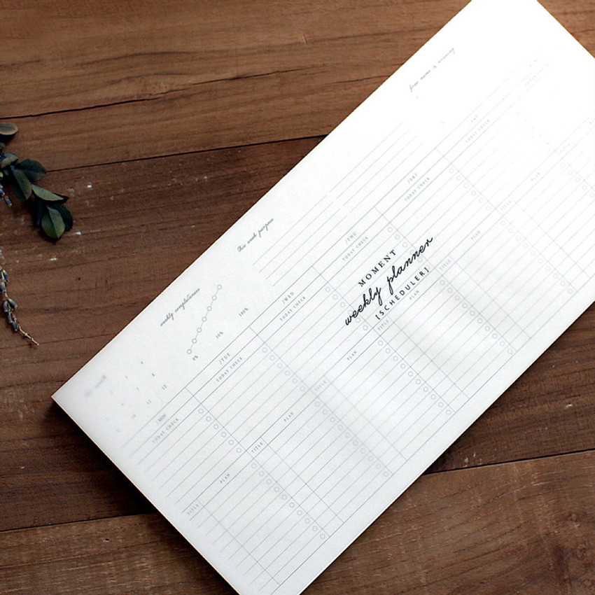 Dbd Moment Dateless Weekly Checklist Desk Planner Pad Dbd Moment Dateless Weekly Checklist Desk Planner Pad