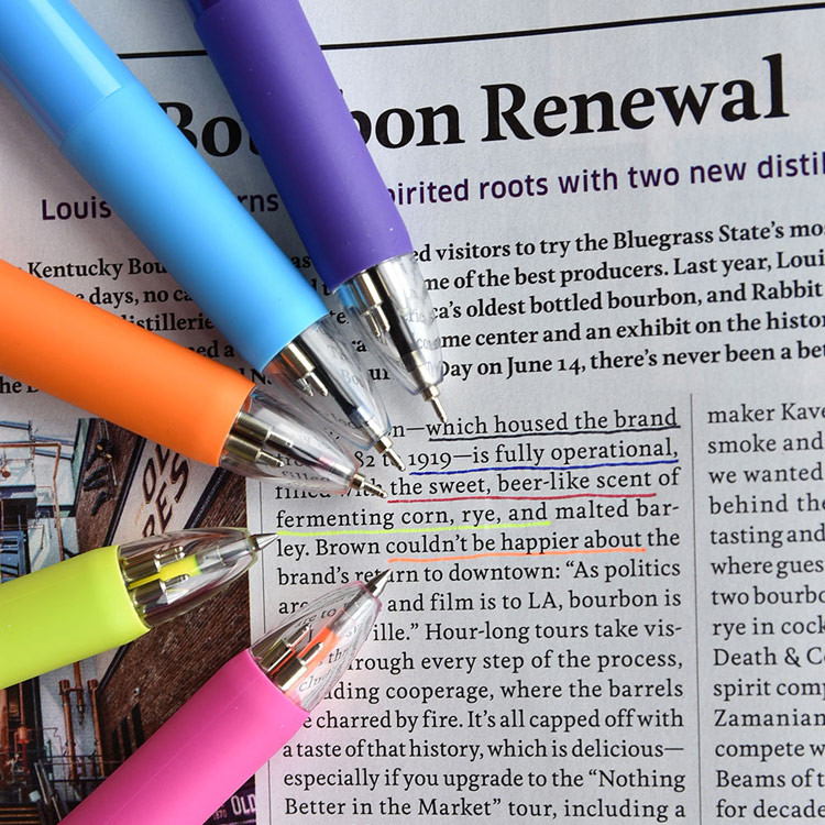 Play Obje 5 ways neon and basic color multi ballpoint pen