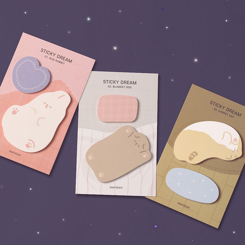 Dash And Dot Dream sticky notes memo pad