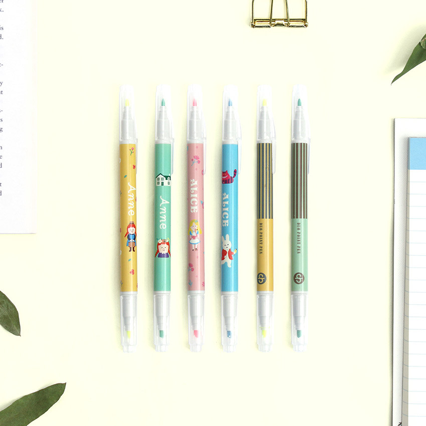 Bookfriends World literature double ended highlighter set