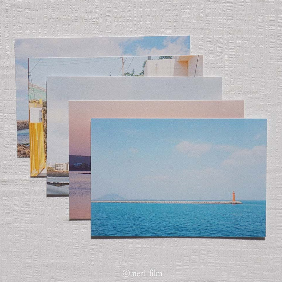 Meri Film Jeju island view photo postcard 5 sheets set
