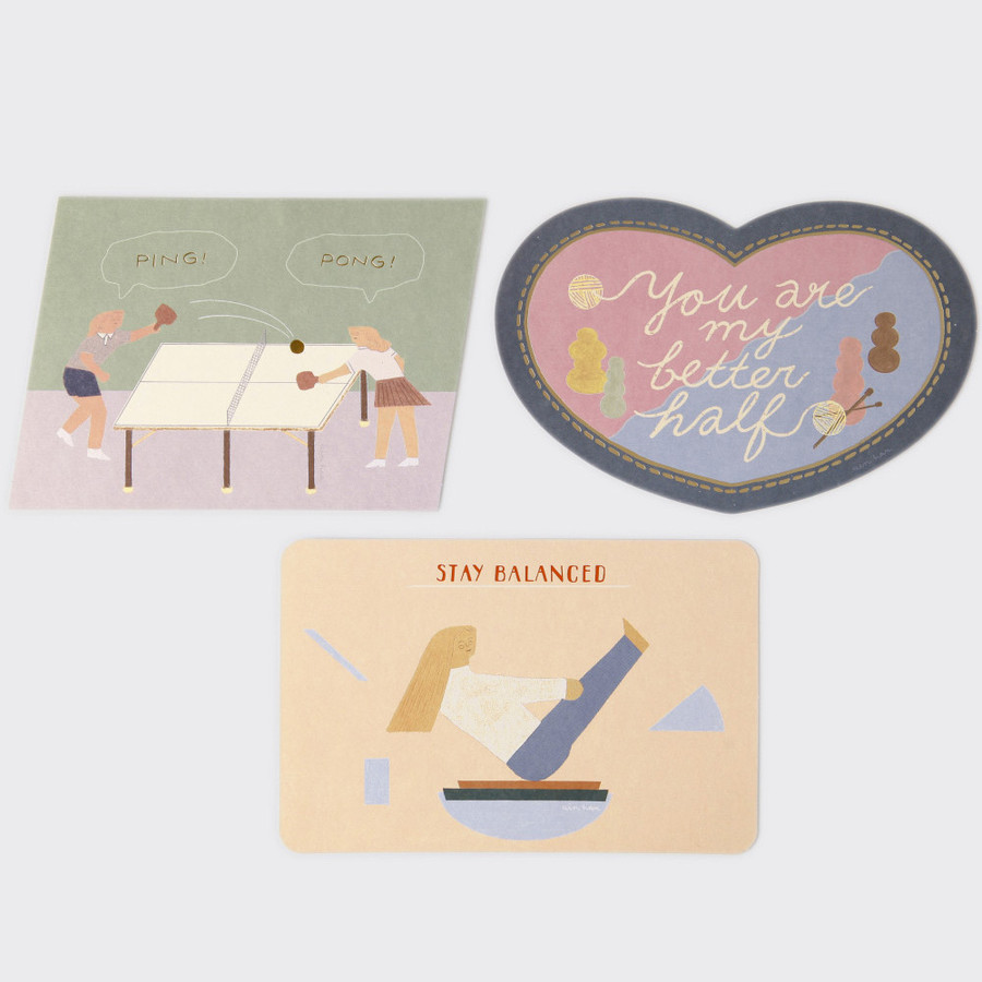 SOSOMOONGOO Sojak5 Happy hobby message card and envelope set