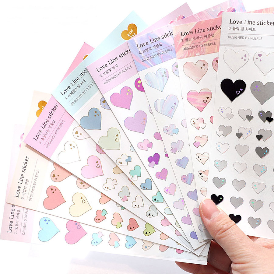PLEPLE Love line clear deco sticker seal