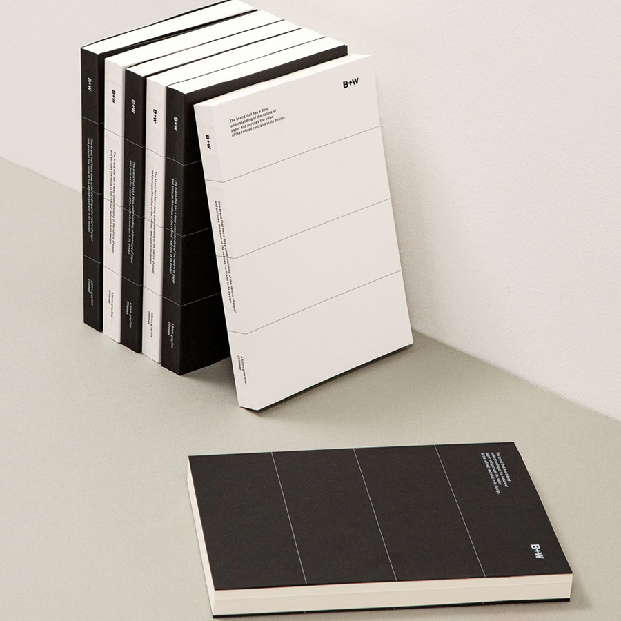 Ardium B+W premium 256 pages lined notebook