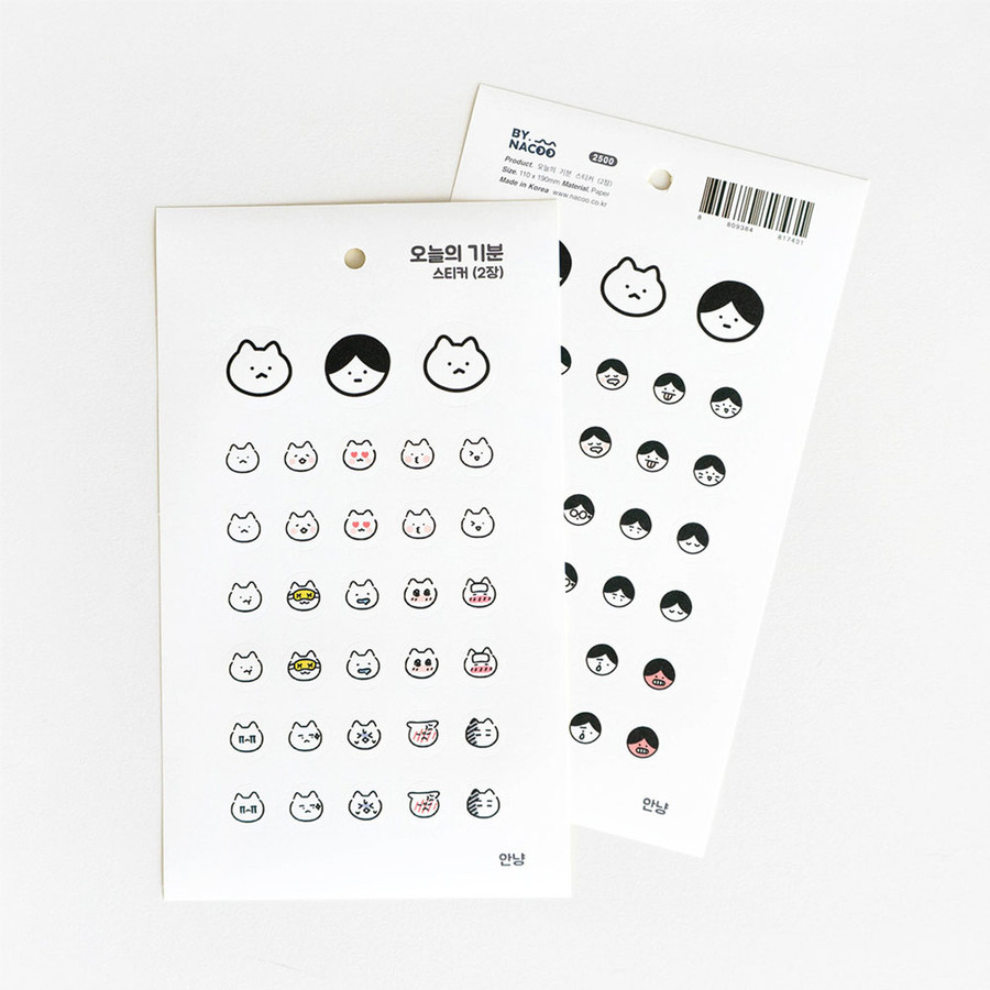 NACOO Today's feeling paper sticker set