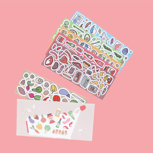 Jam studio Jam Shop Fresh Paper Sticker Pack 07-12