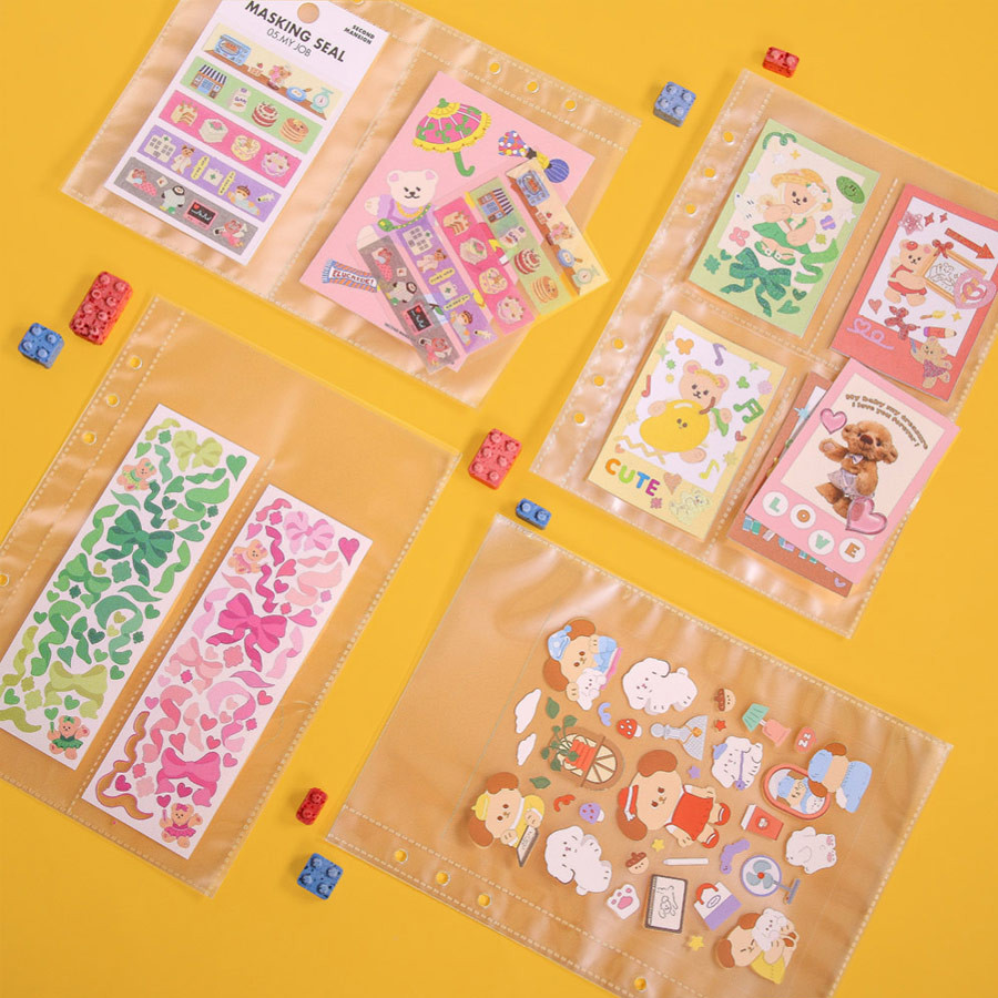 Second Mansion A5 6 Holes Sticker Storage Sheet Refills
