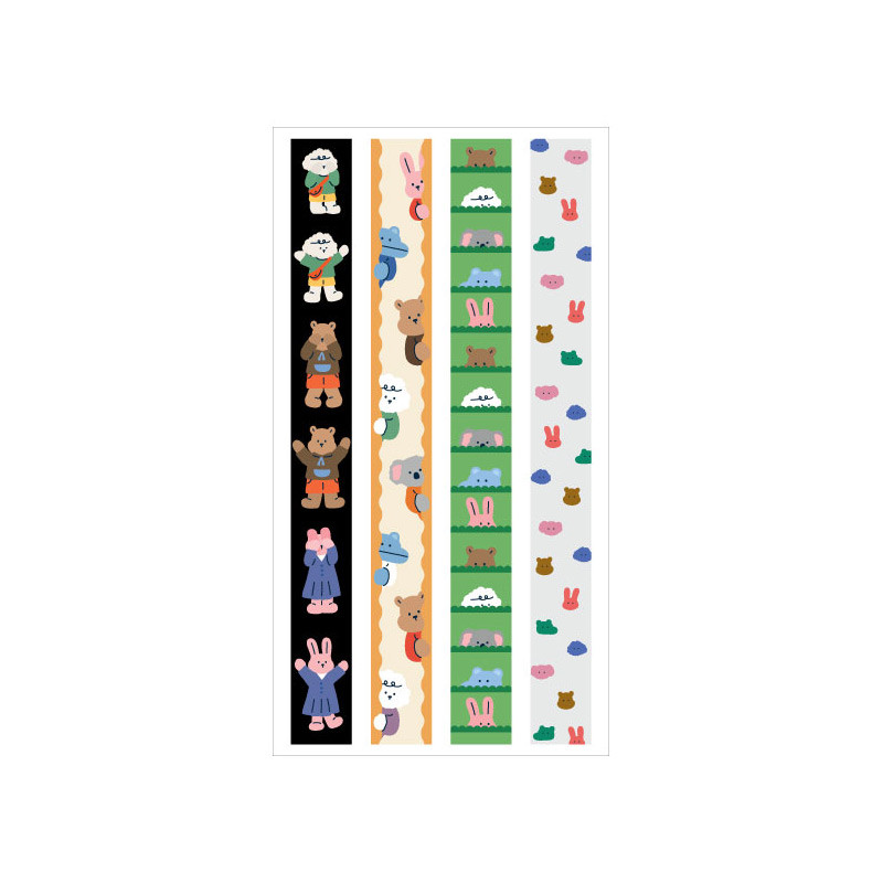 Dailylike My Buddy Hide And Seek Paper Sticker Set