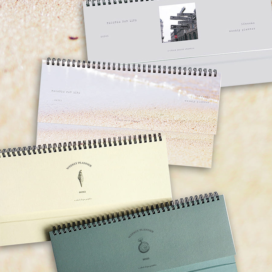 O-CHECK Record For Life Standing Undated Weekly Desk Planner