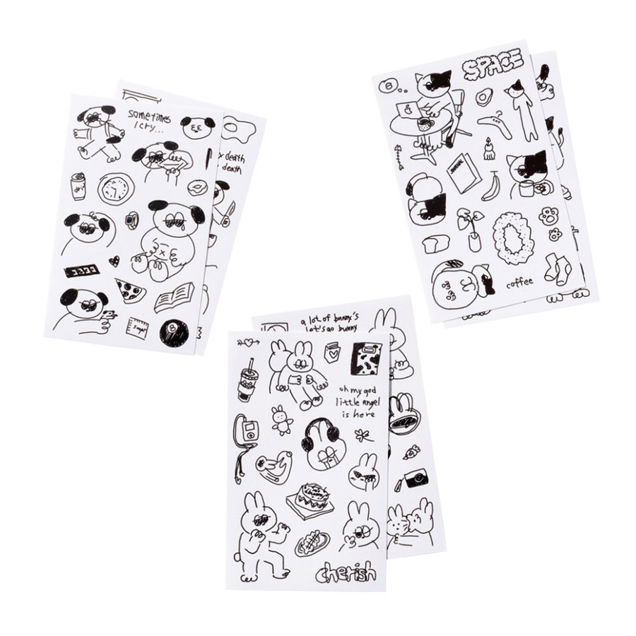 Daily Drawing Paper Stickers ver.2
