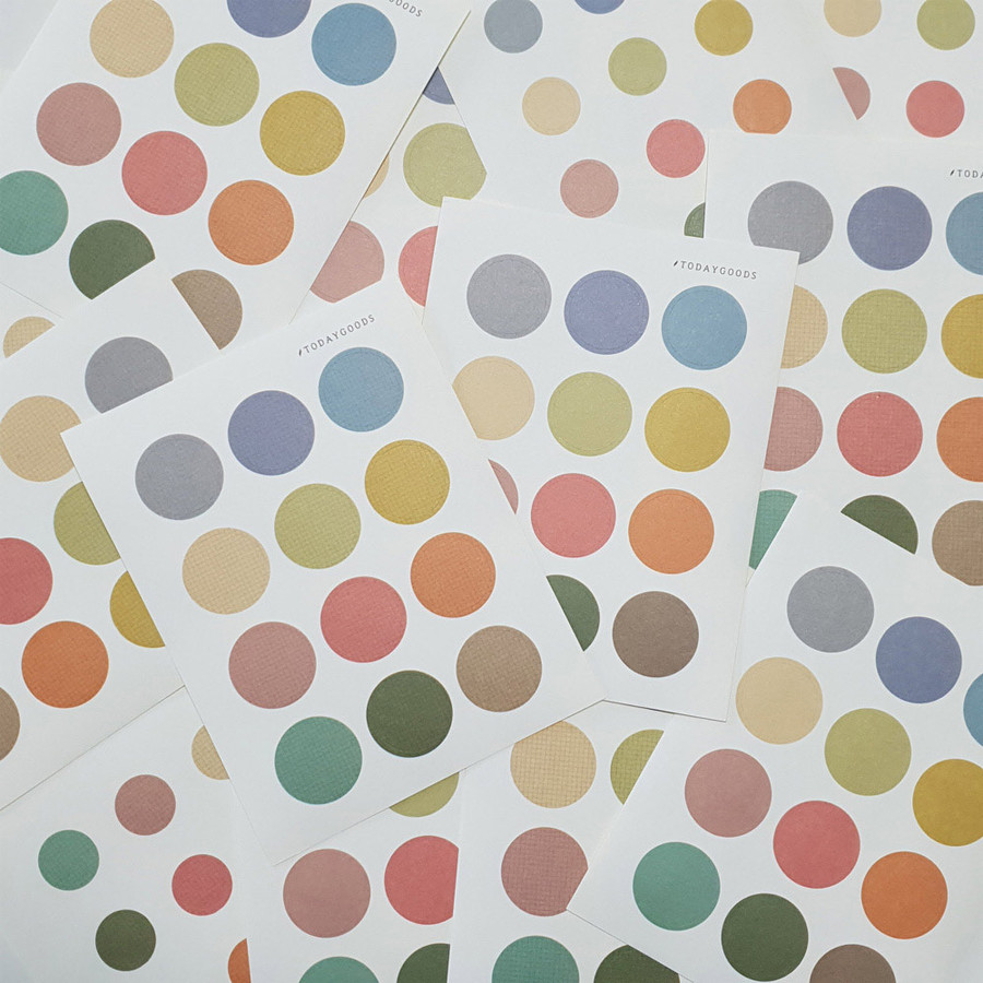 Todaygoods Craft Color Paper Sticker Pack