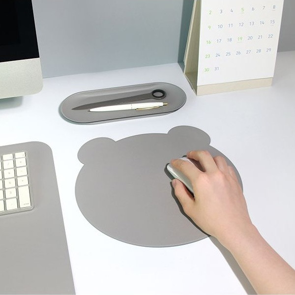 Fenice Animal Bear PU Mouse Pad