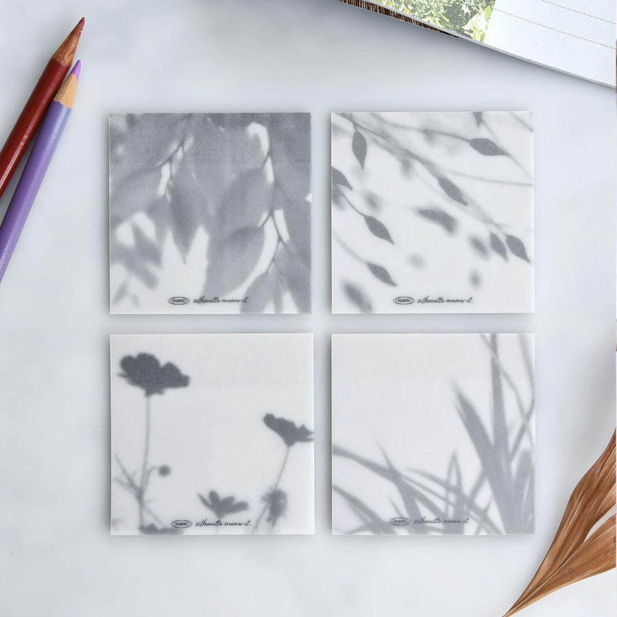 Play Obje Silhouette Tracing Paper Sticky Memo Notes