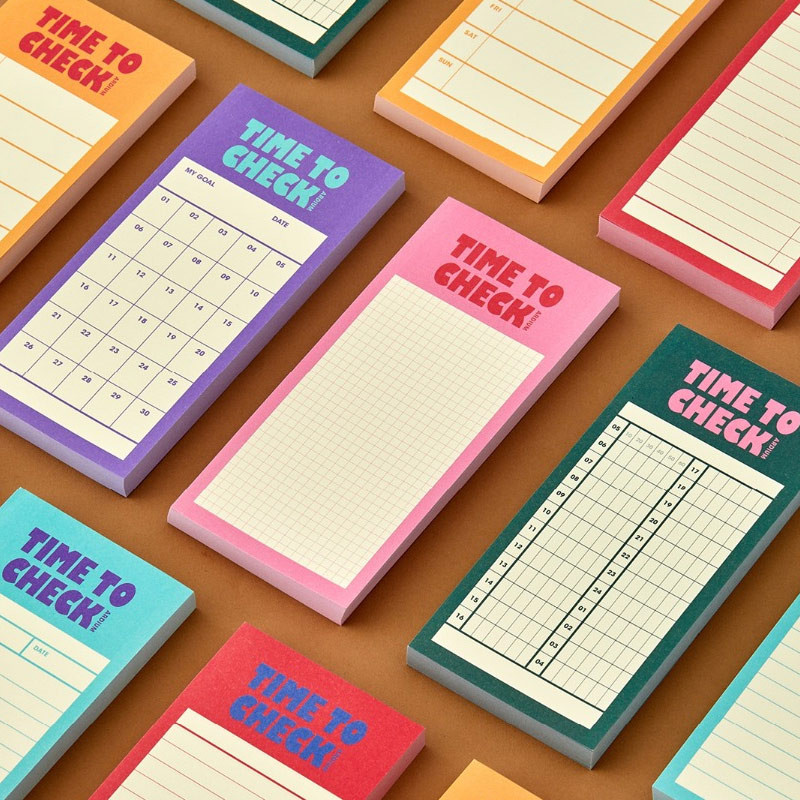 Ardium Time To Check Timetable Checklist Tracker Writing Pad