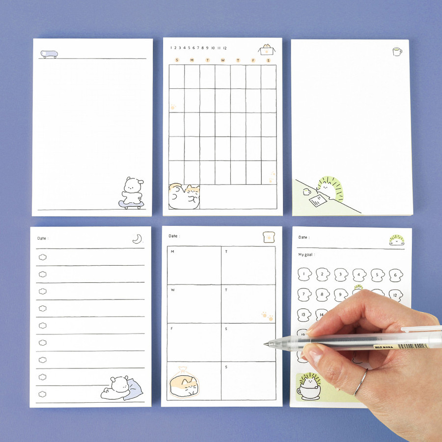 Dash And Dot Pogeuni Planning Checklist Memo Notepad