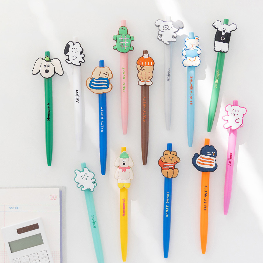ROMANE Cute 0.4mm Smooth Black Gel Pen