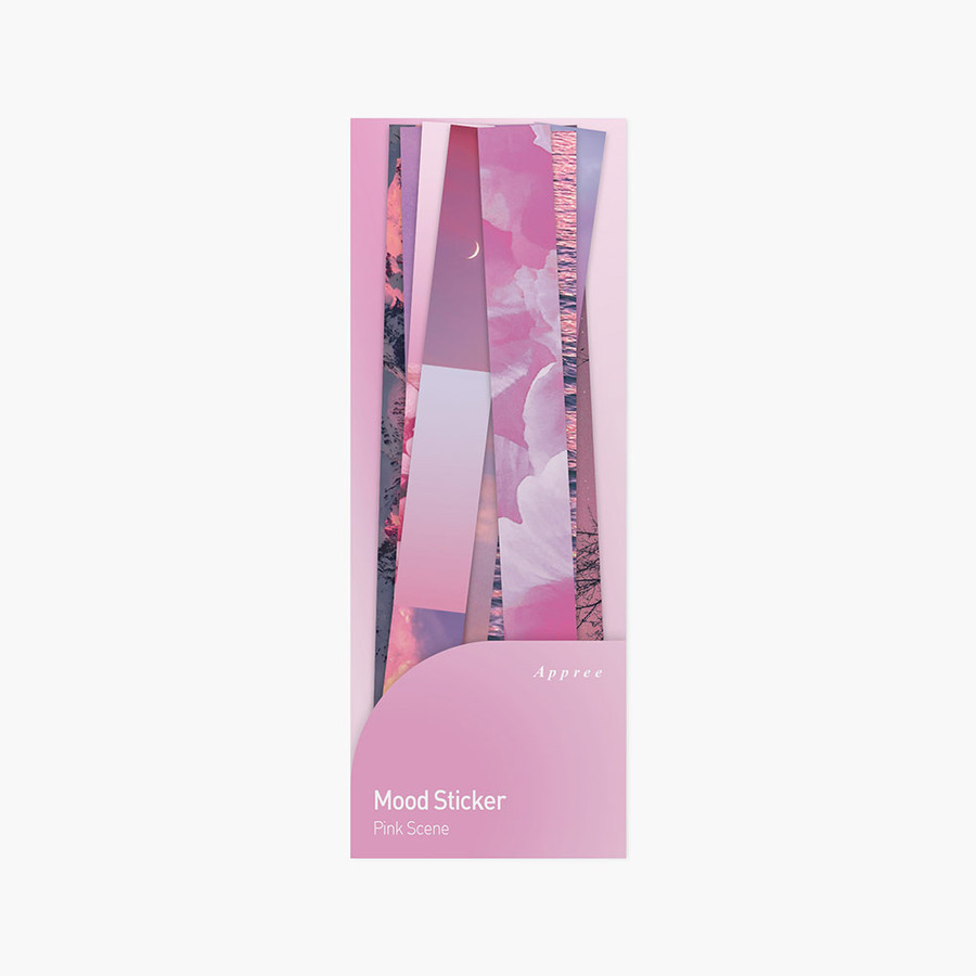 Appree Pink Scene Mood Sticker Pack