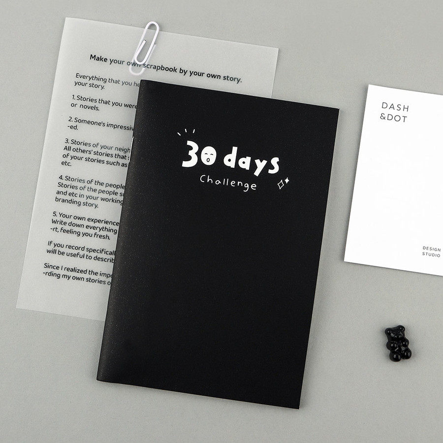 Little Rough 30 Days Goal Tracking Notebook