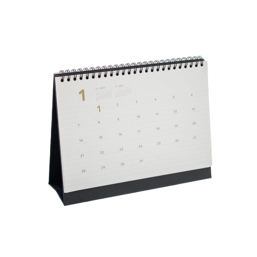2024 Simple Medium Standing Flip Desk Calendar