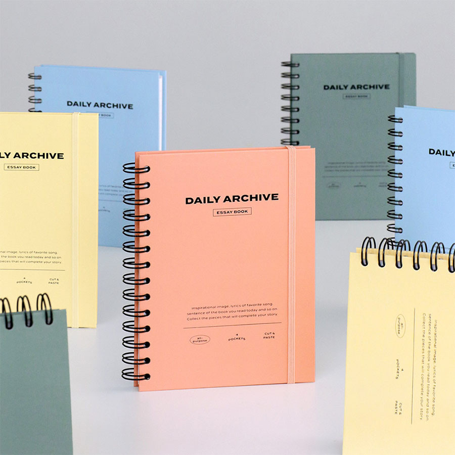 Daily Archive Spiral Essay Notebook Planner