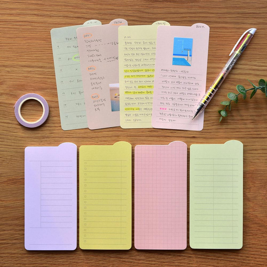Plepic Lineup Long Index Sticky Notepad