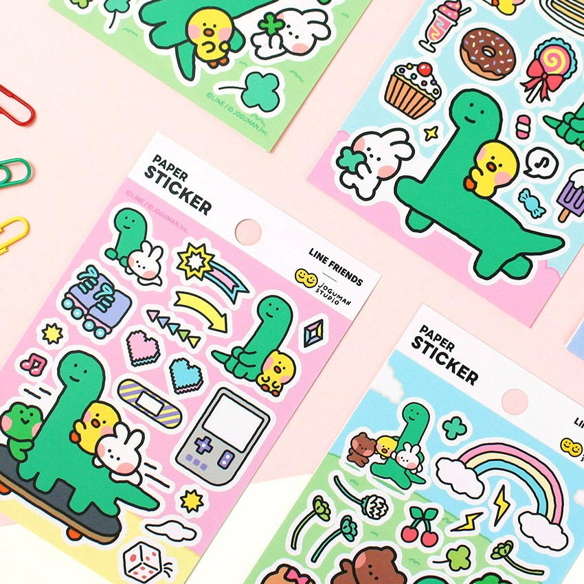 Line Friends Joguman Paper Sticker