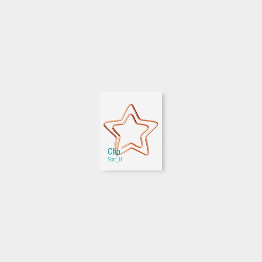 Appree Rose Gold Star Metal Clip Pack