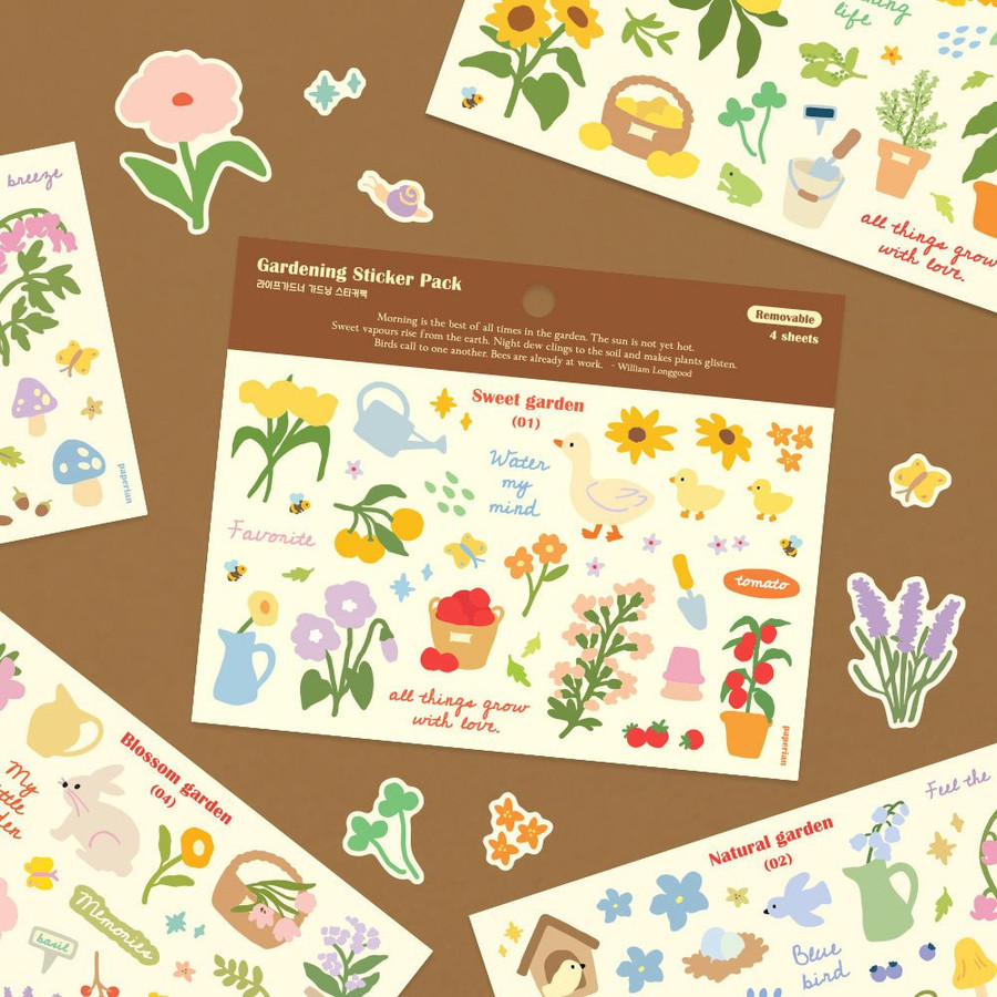 Life Gardening Removable Sticker Pack