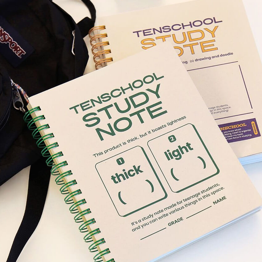 Indigo Tenschool 300 Blank Notebook