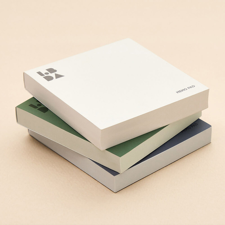 Lobda 8X8cm Plain Memo Notepad