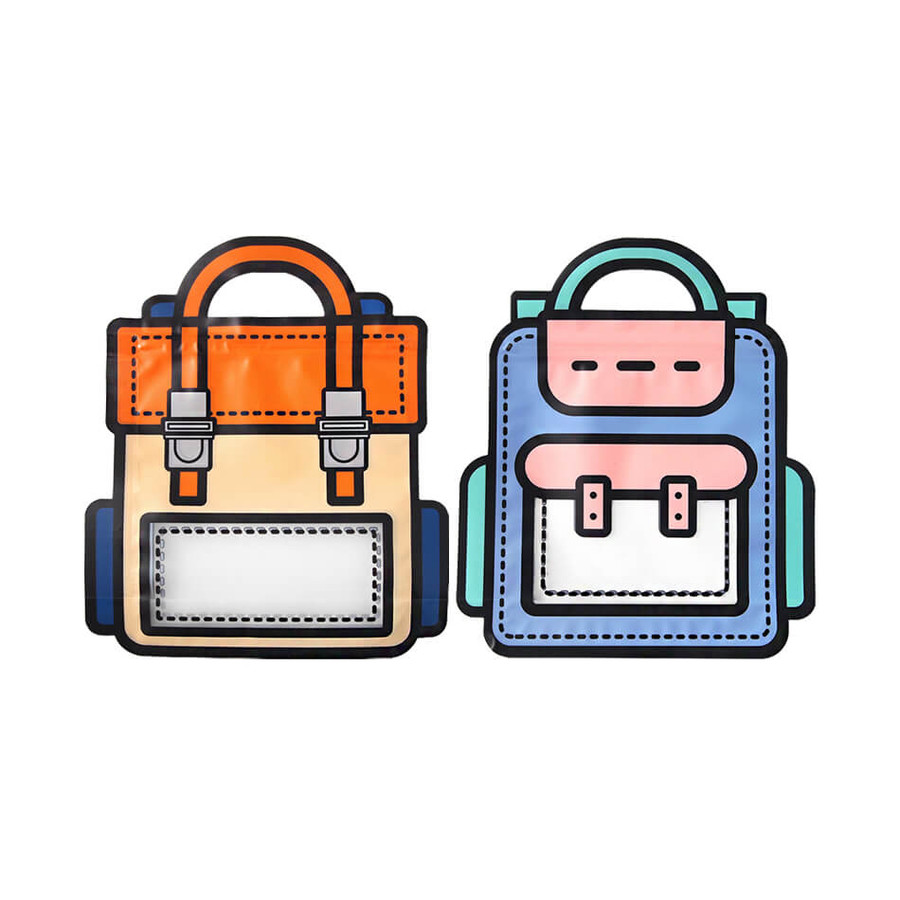 2Young Colorful School Backpack Handle Zipper Bag Set