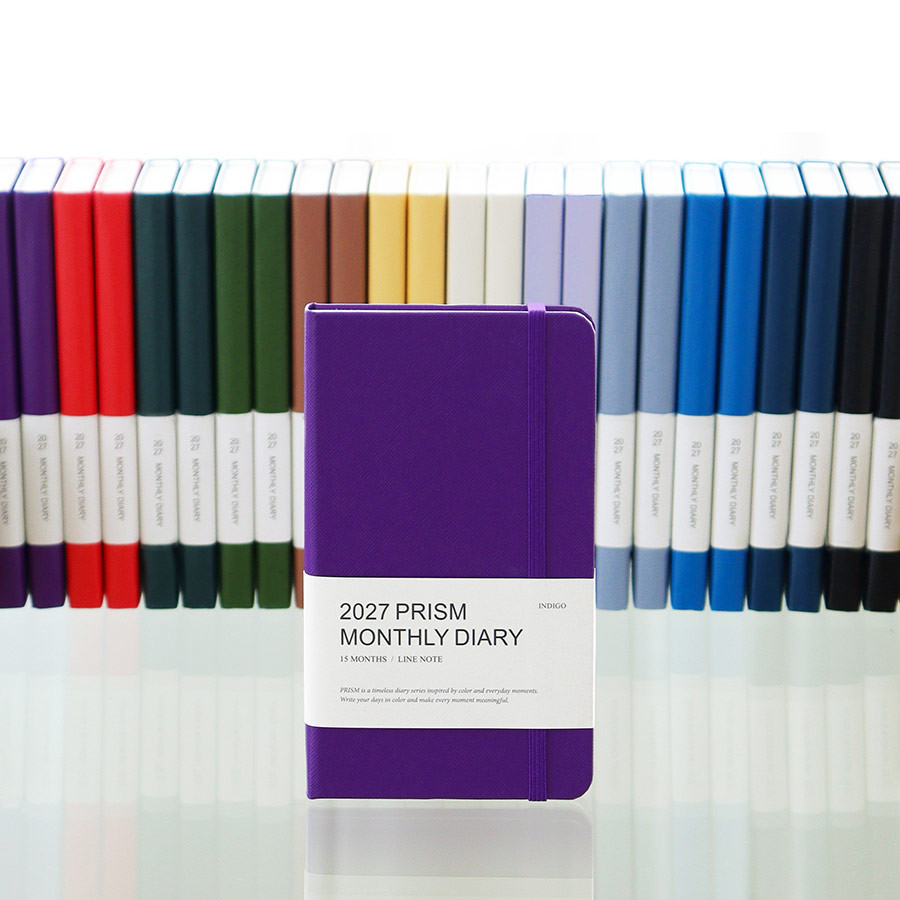 Indigo 2027 Prism Slim Dated Monthly Diary Planner