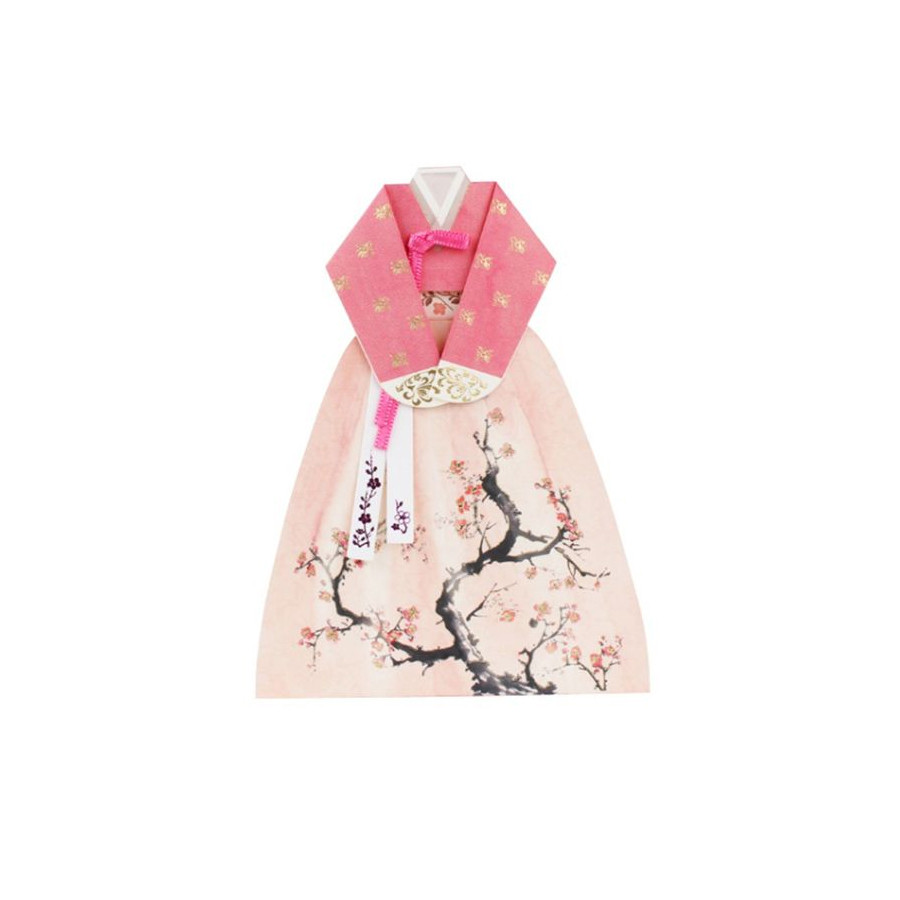 Somssi Maehwa Korea Traditional Hanbok Card Set