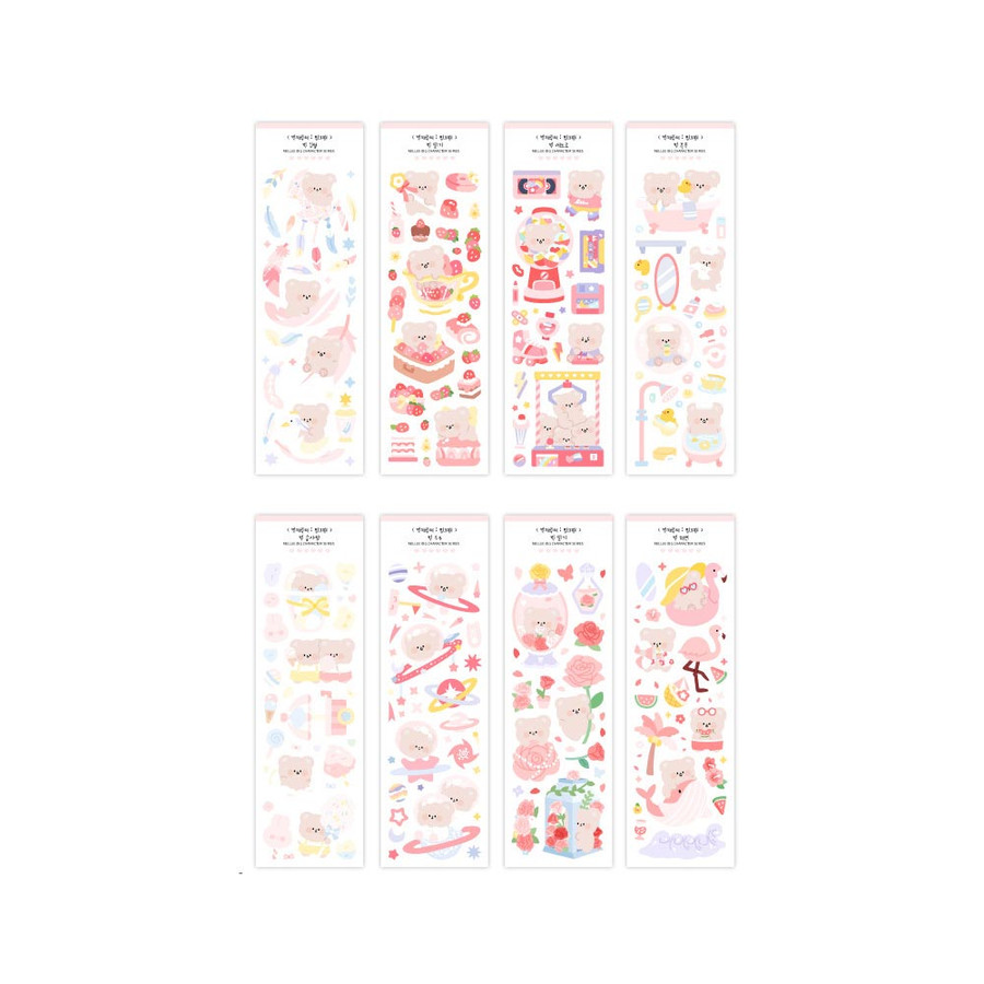 Mellee Factory Big Pink Removable Sticker Pack