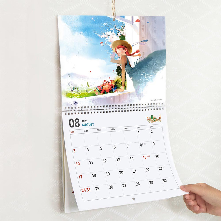 Indigo 2025 Kim Ji Hyuck Illustration Wall Calendar