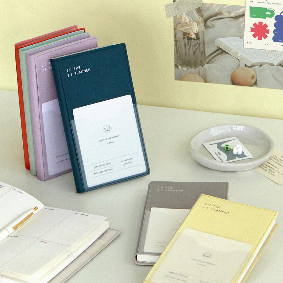 Iconic 2026 Simple Small Dated Weekly Planner Diary