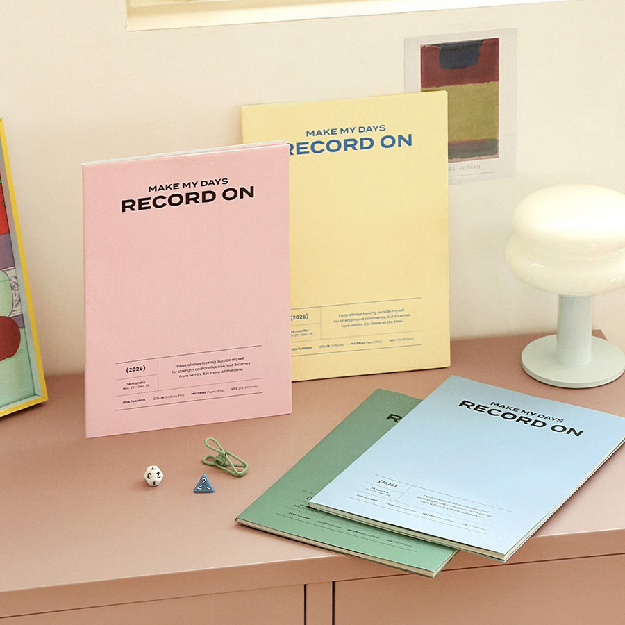 Iconic 2026 Record On A4 Dated Monthly Planner