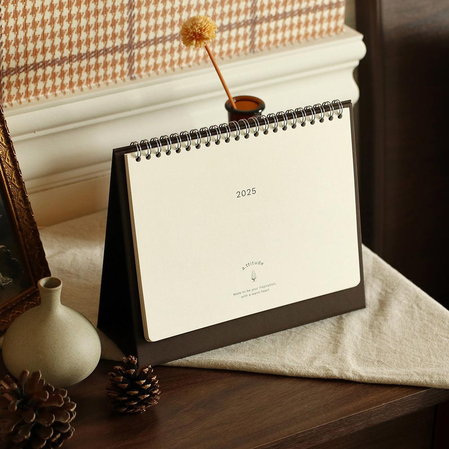 Paperian 2025 Attitude Monthly Desk Calendar