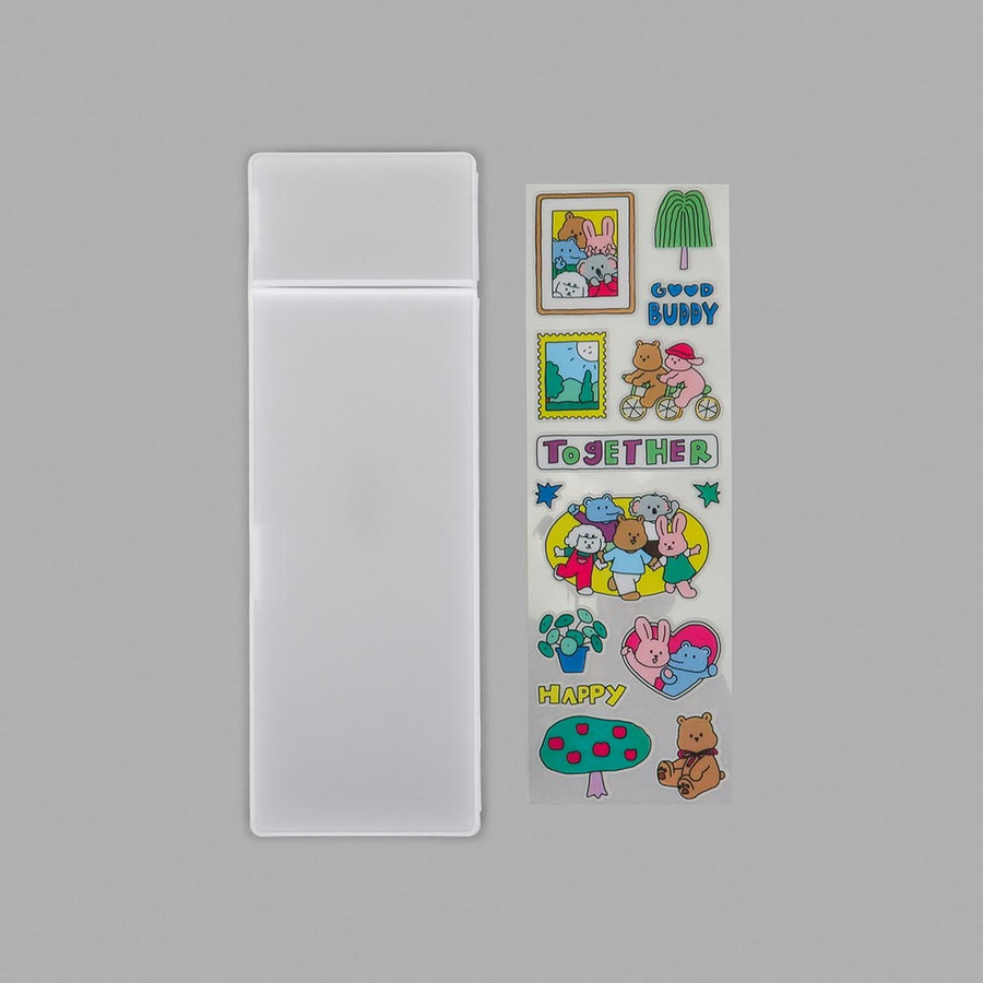 Dailylike My Buddy Together Pencil Case With Sticker Set