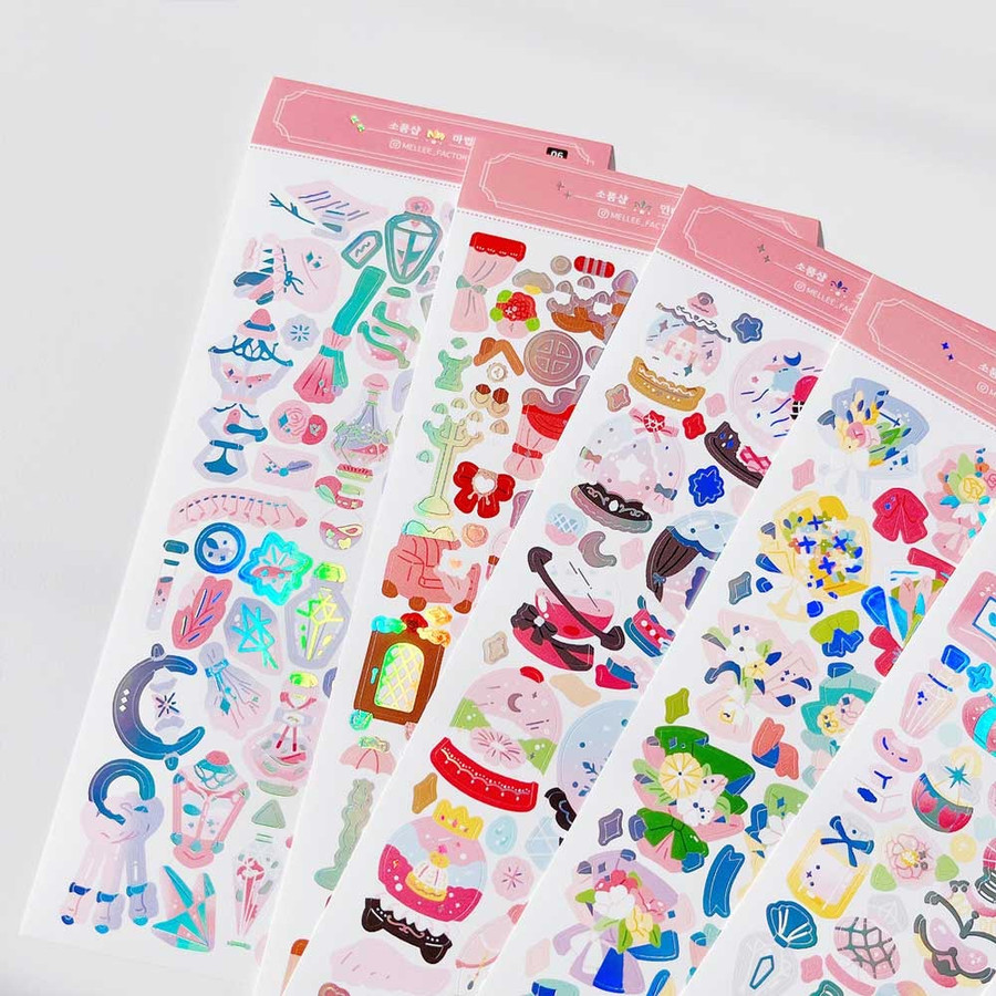 Mellee Factory Variety Store Removable Holographic Sticker Pack