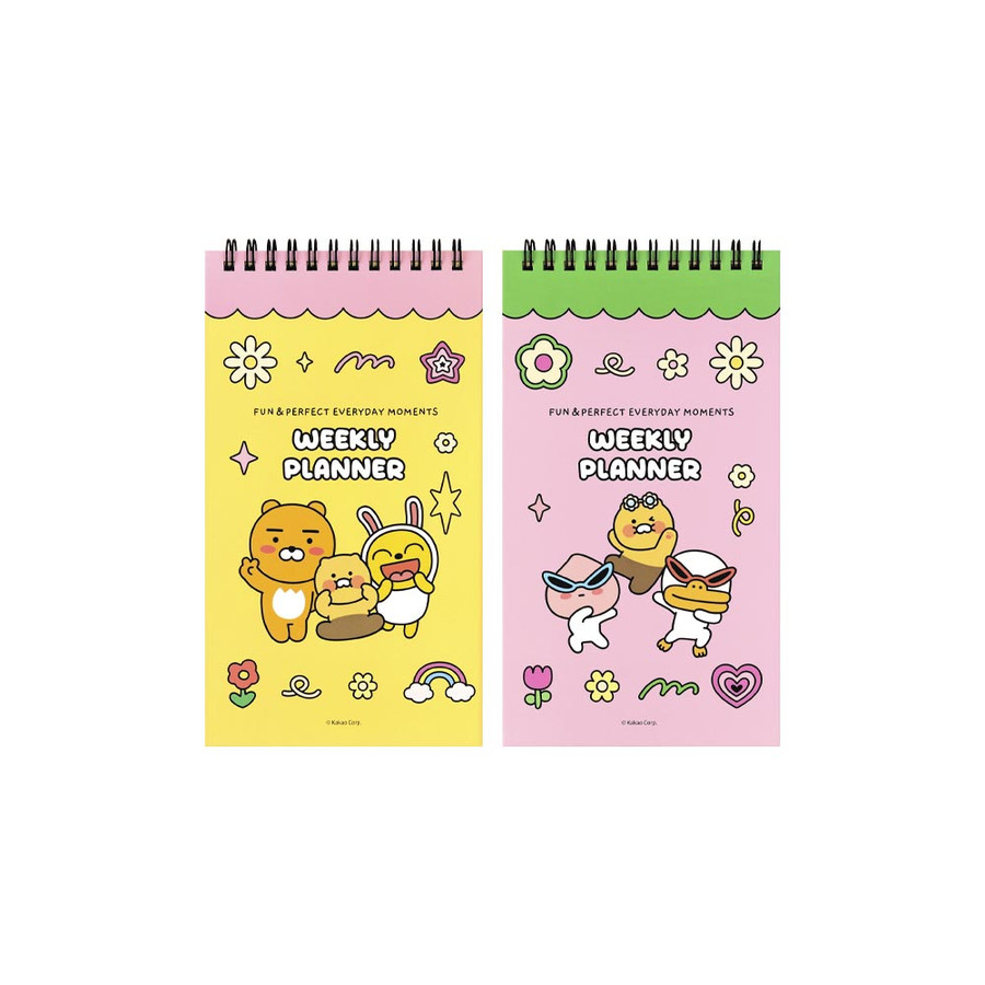Kakao Friends Say Cheese Dateless Weekly Planner Notepad