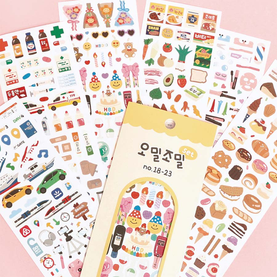 Omil Jomil Paper Slim Sticker Pack 18-23