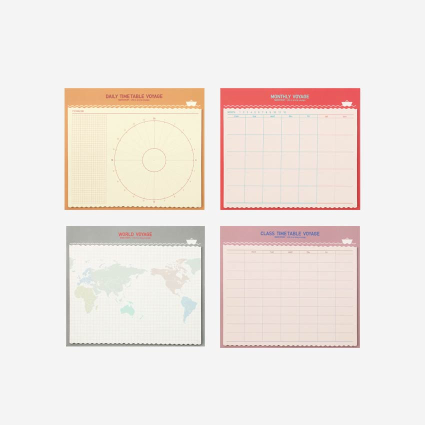 Bookfriends Wave Large Planner Sticky Notepad