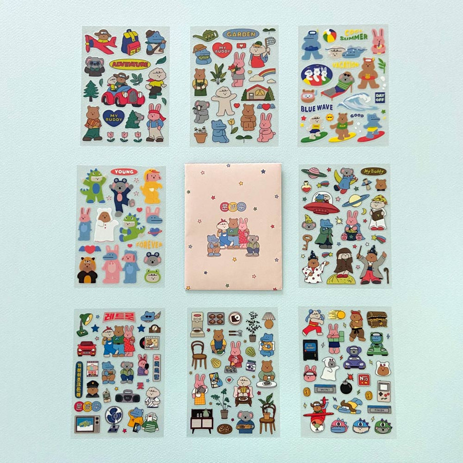 My Buddy Clear Removable Sticker Pack