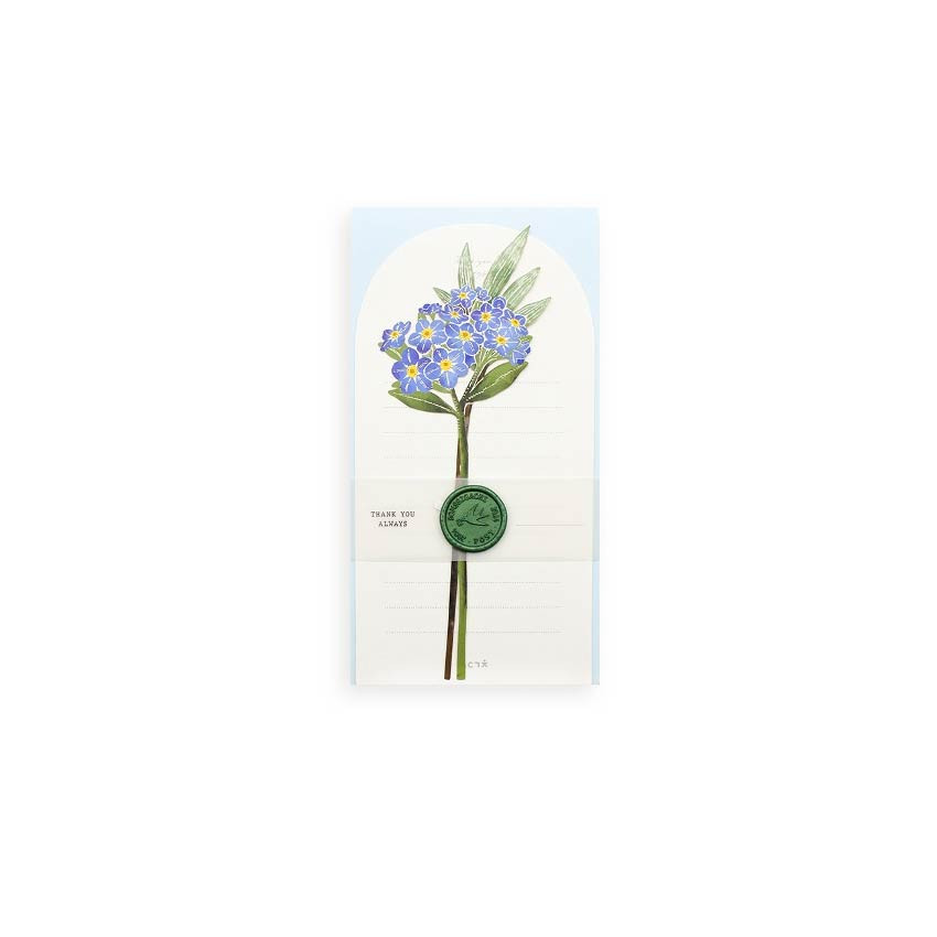 Somssi Paper Flower Forget Me Not Letter And Envelope Set