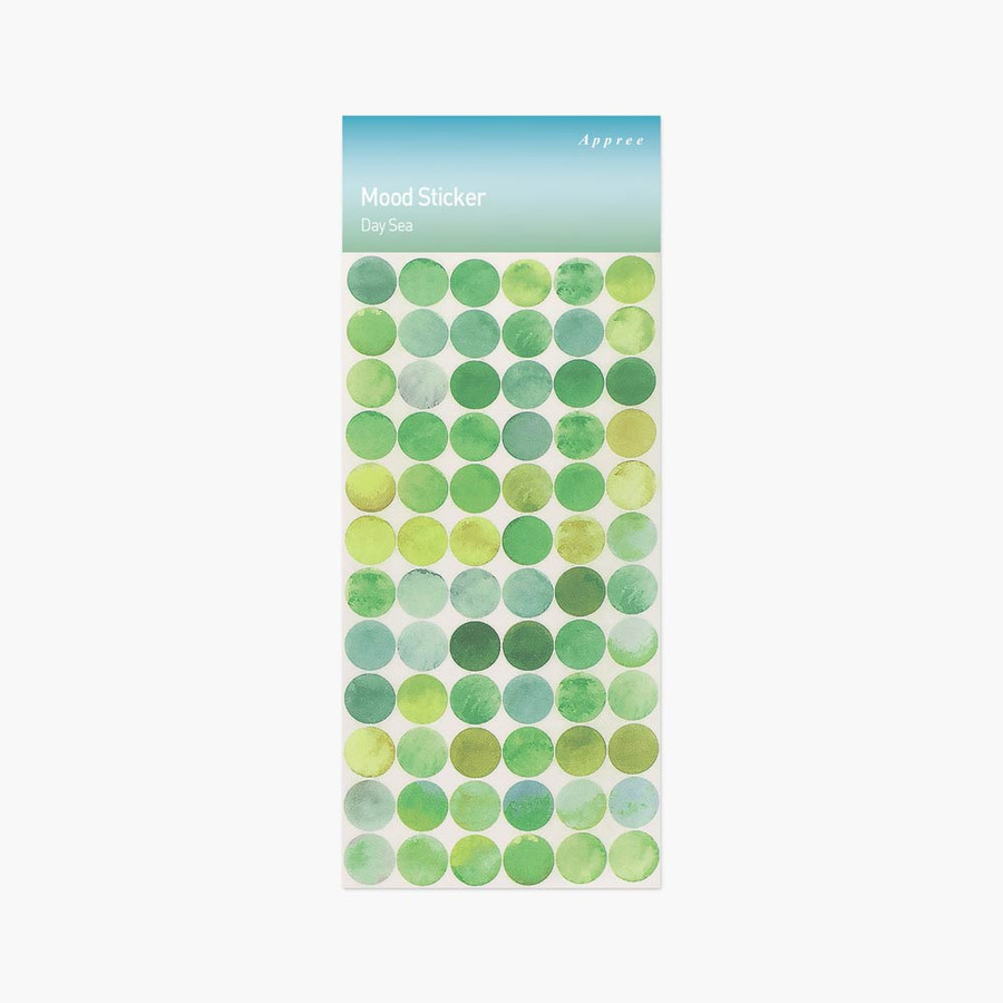 Appree Day Sea Circle Removable Sticker Pack 6 Sheets