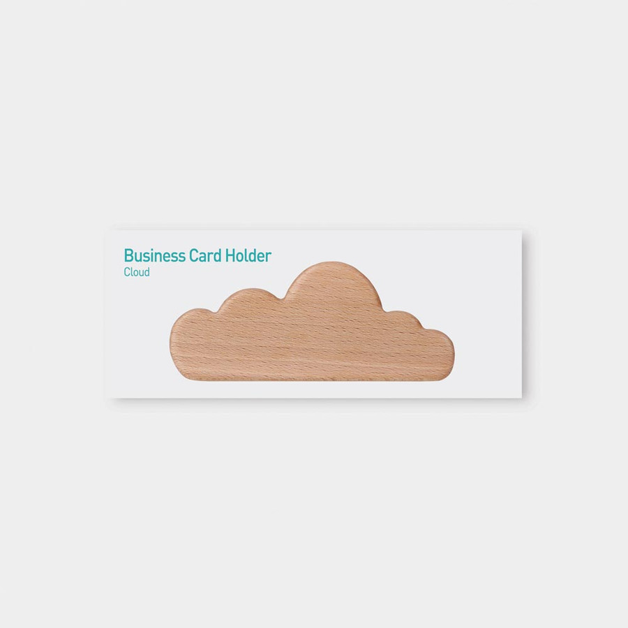 Appree Wooden Cloud Business Card Holder